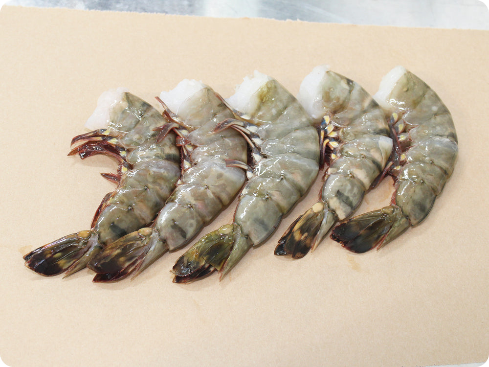 Black Tiger Prawns (Jumbo, Shell-on) by the pound
